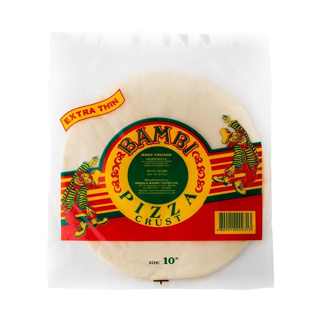 [ET10] Pizza Crust - Extra Thin (10 inches)