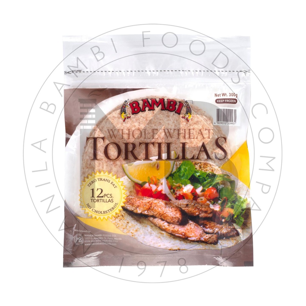 [TW] Bambi Whole Wheat Tortilla - 300g