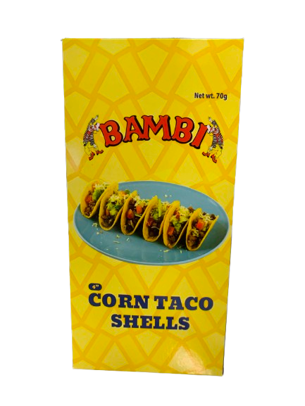 [CORN4] Bambi Corn Taco Shells 4"