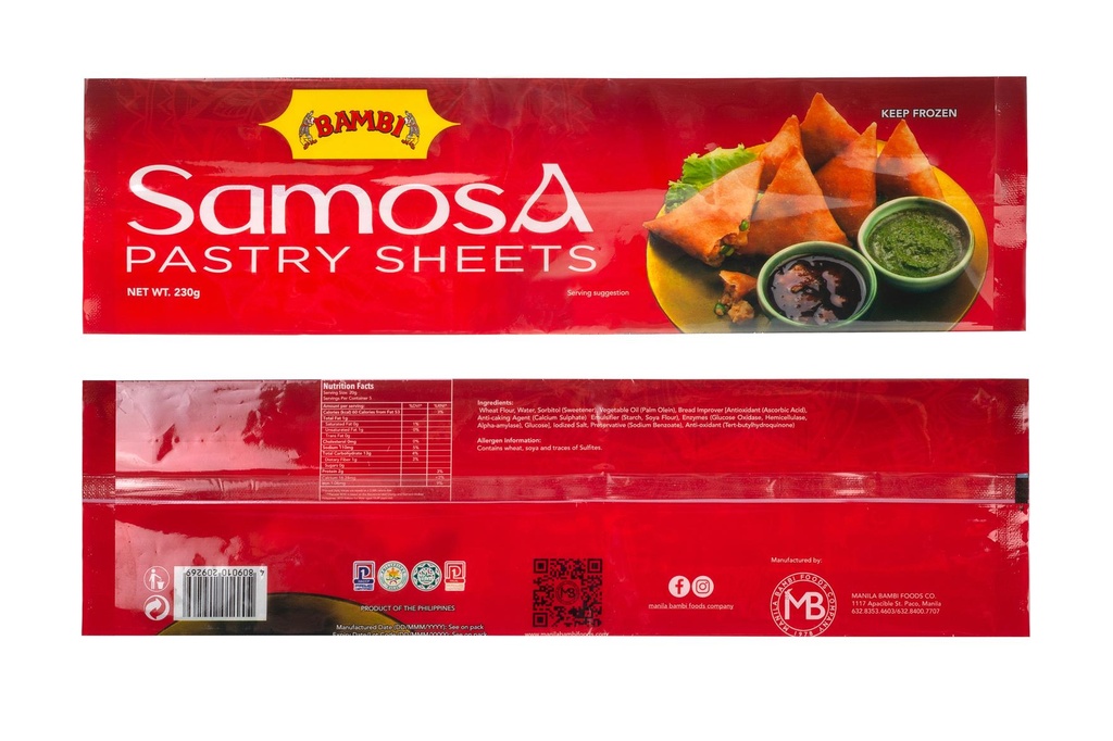 [SAM] Bambi Samosa Pastry Sheets - 230g